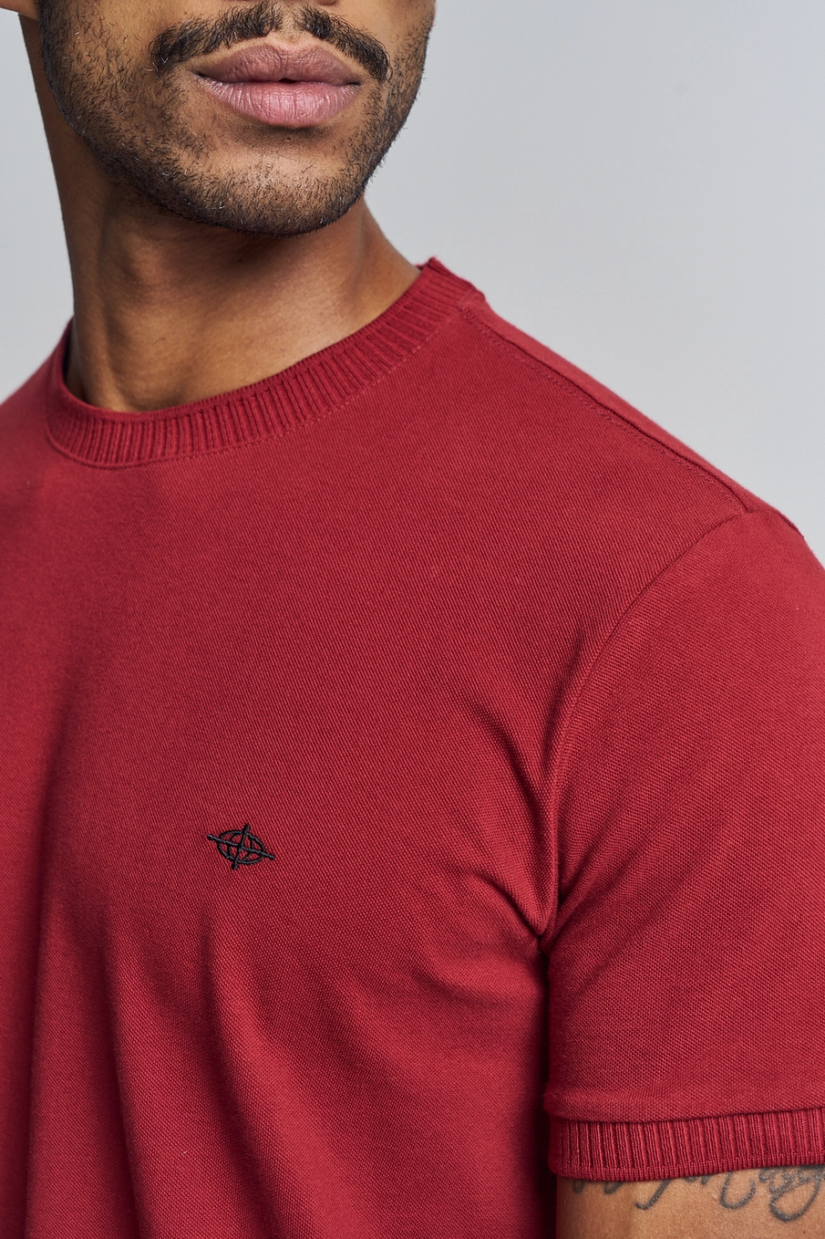 Camiseta Malha 1 Masculino Triton Vermelho 3