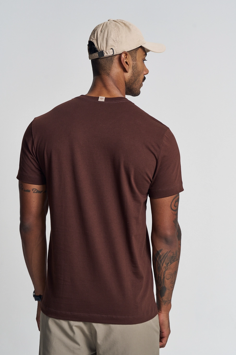 Camiseta Malha 1 Masculino Triton Marrom 2