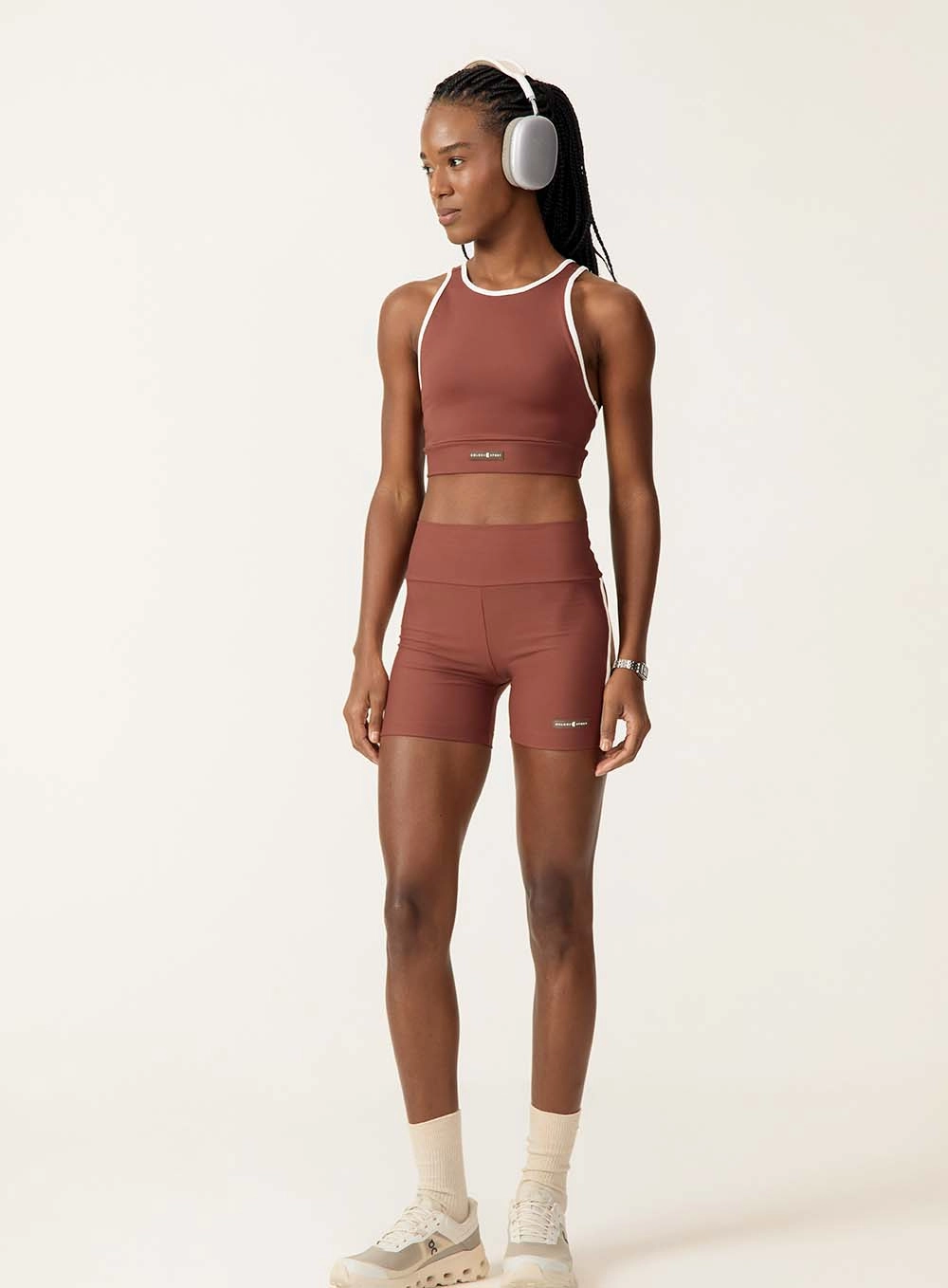 Top Slim Casual Esportivo Marrom