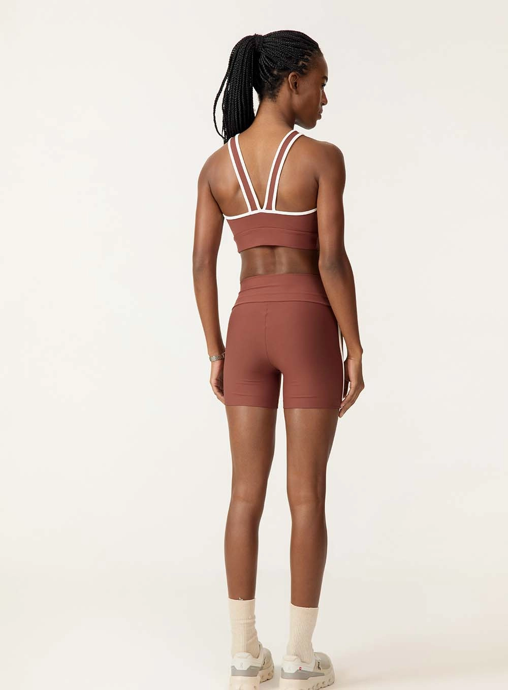 Top Slim Casual Esportivo Marrom