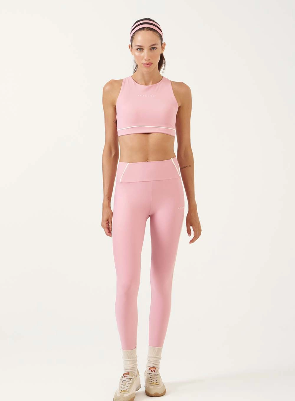 Top Curto Nadador Rosa