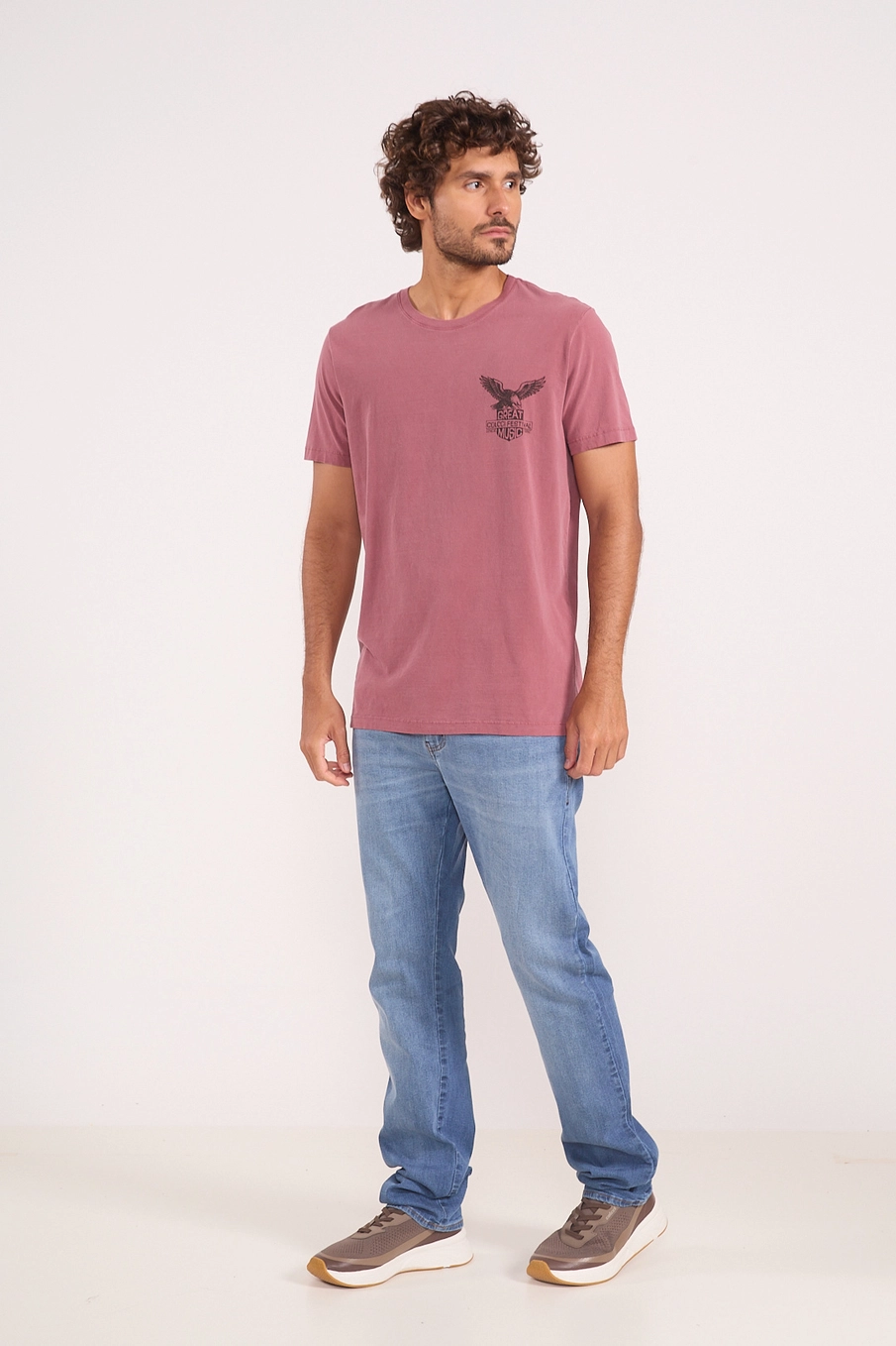 Camiseta Masculina Estonada Festival Vermelho