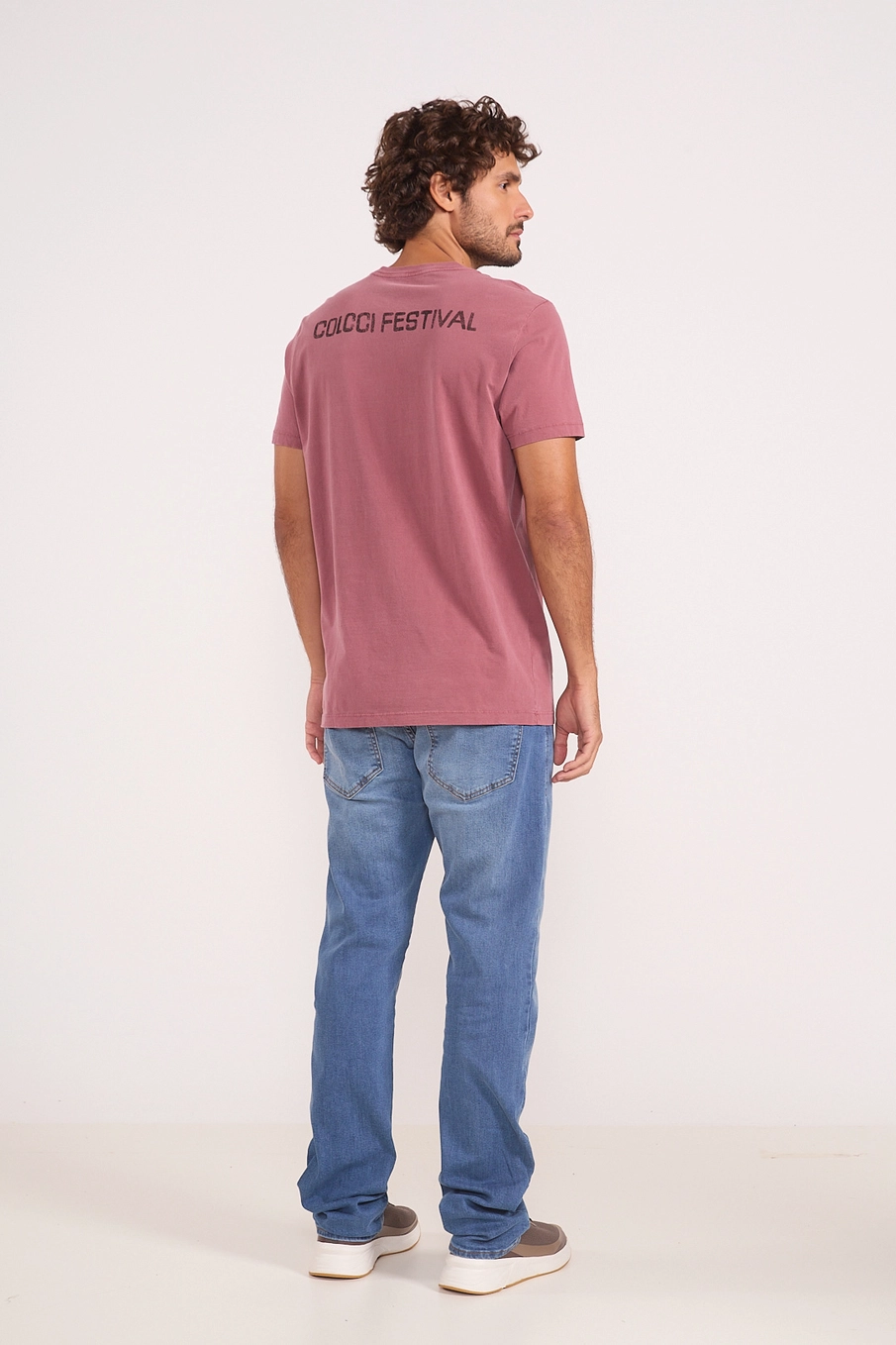 Camiseta Masculina Estonada Festival Vermelho