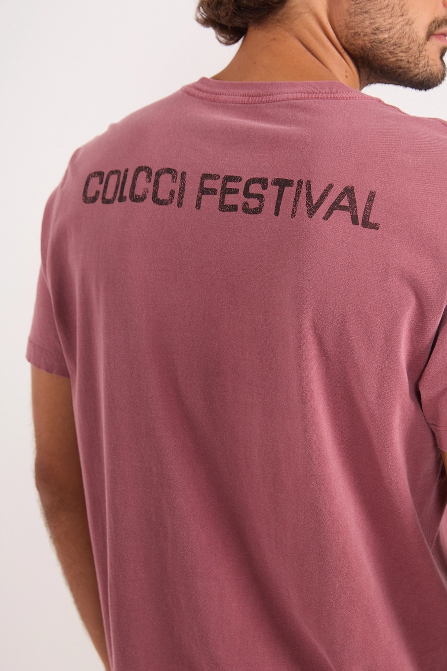 Camiseta Masculina Estonada Festival Vermelho