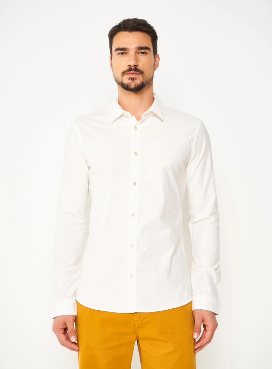 Camisa Masculina Essential Slim Algodão