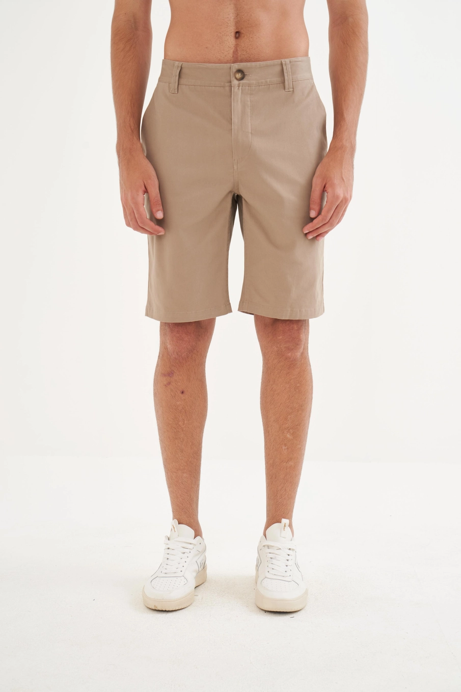 Bermuda Chino Sarja Bege