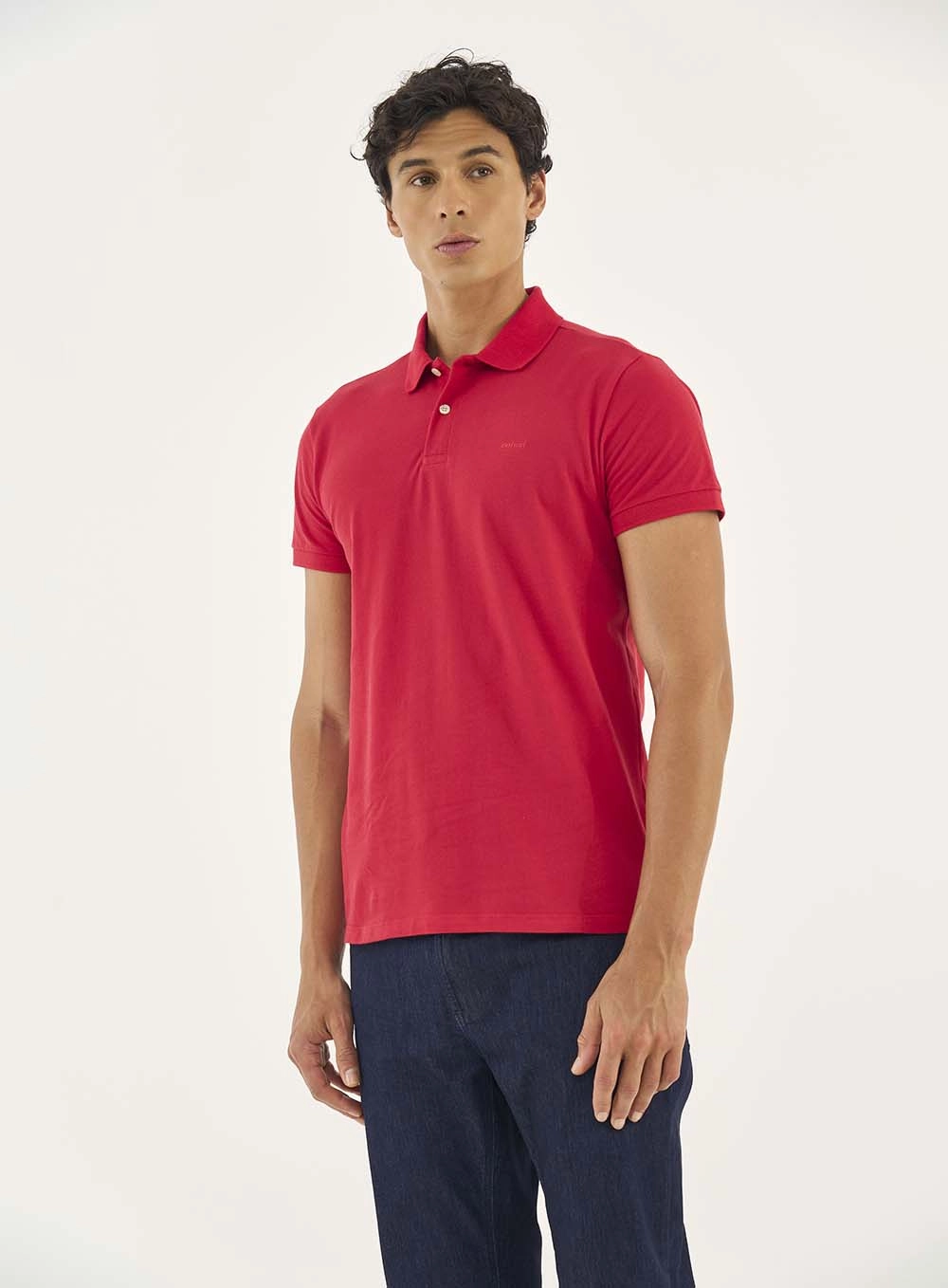 Camisa Polo Essential Piquet Vermelho