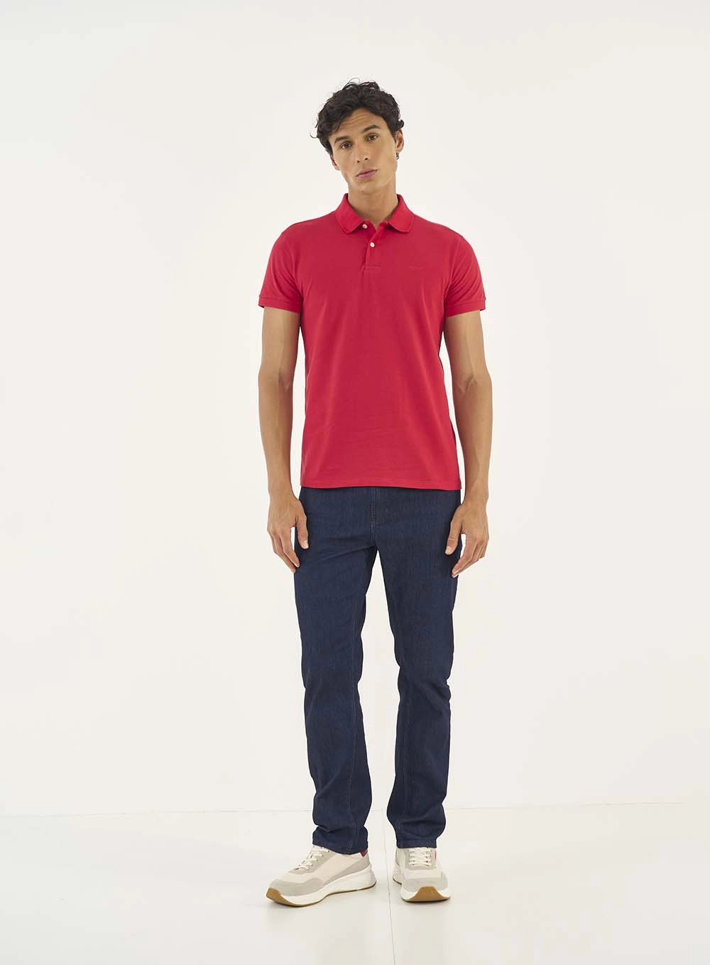 Camisa Polo Essential Piquet Vermelho