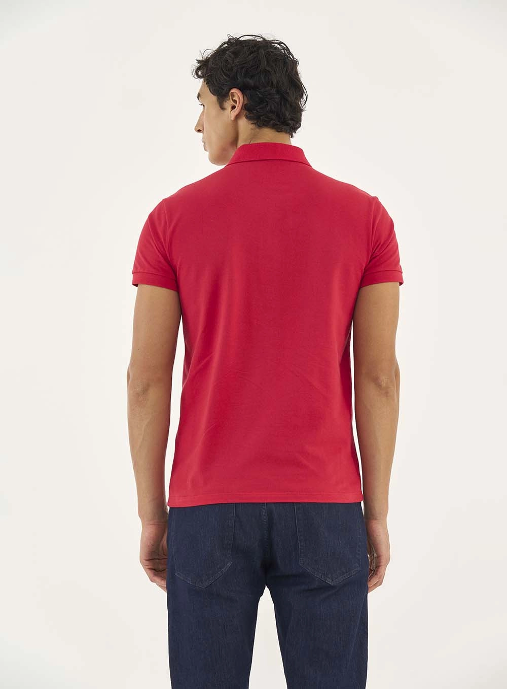 Camisa Polo Essential Piquet Vermelho
