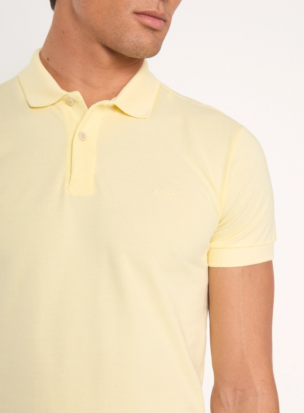 Camisa Polo Essential Piquet Amarelo