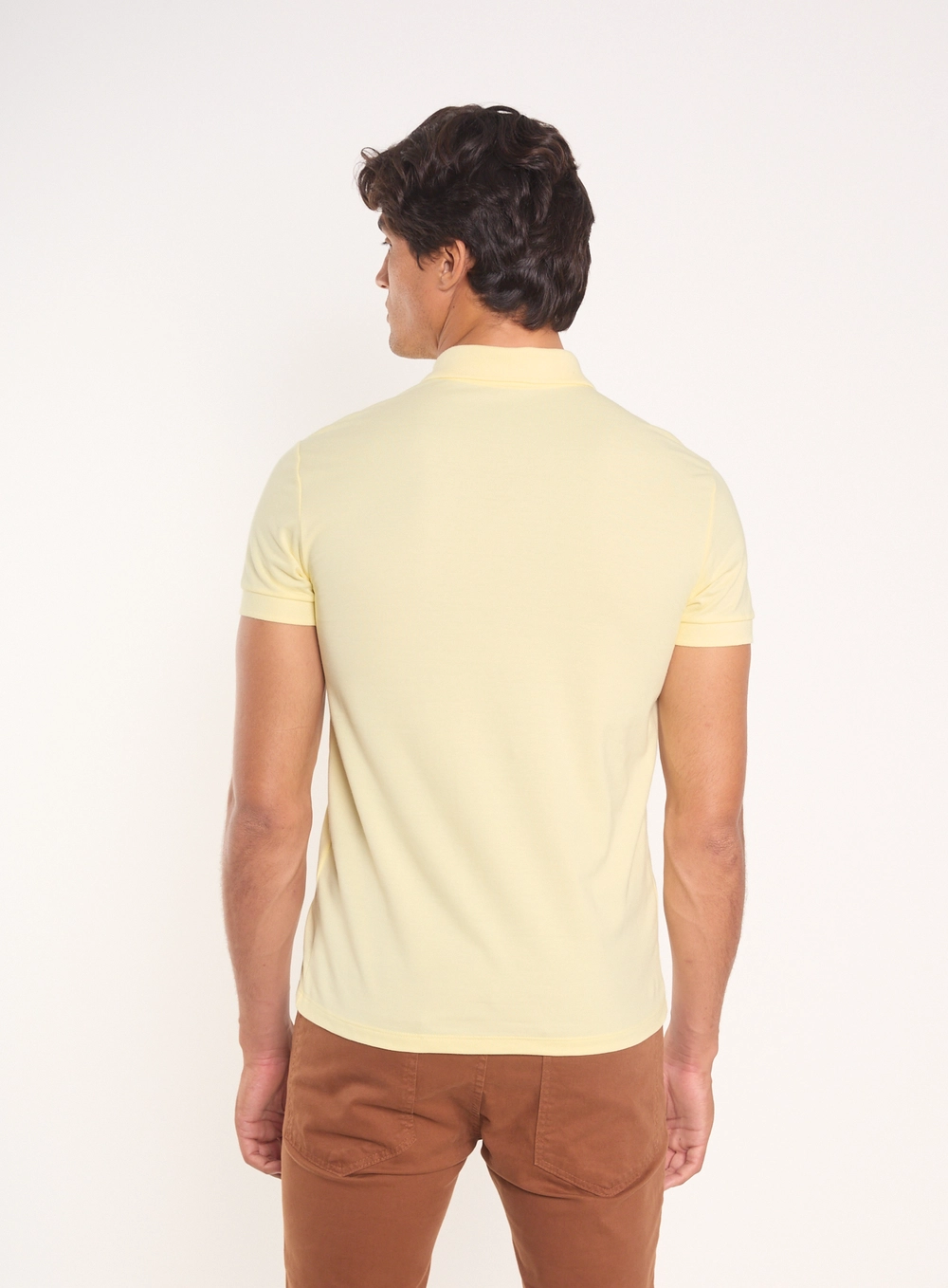 Camisa Polo Essential Piquet Amarelo
