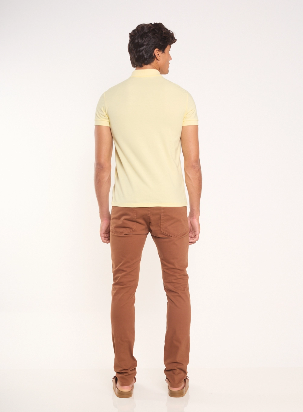 Camisa Polo Essential Piquet Amarelo