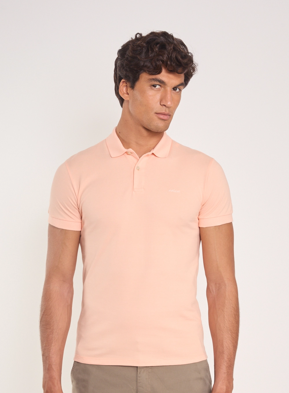 Camisa Polo Essential Piquet Rosa