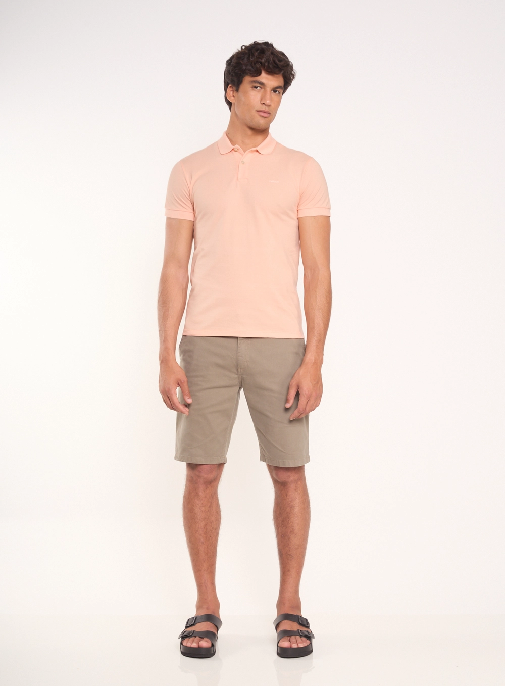 Camisa Polo Essential Piquet Rosa