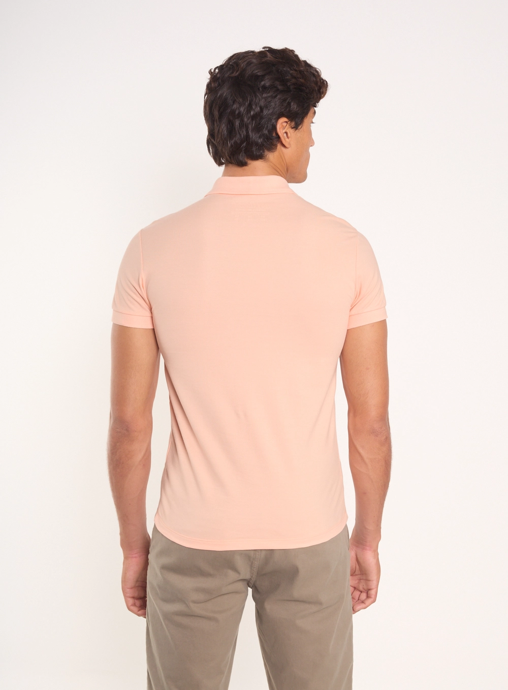 Camisa Polo Essential Piquet Rosa