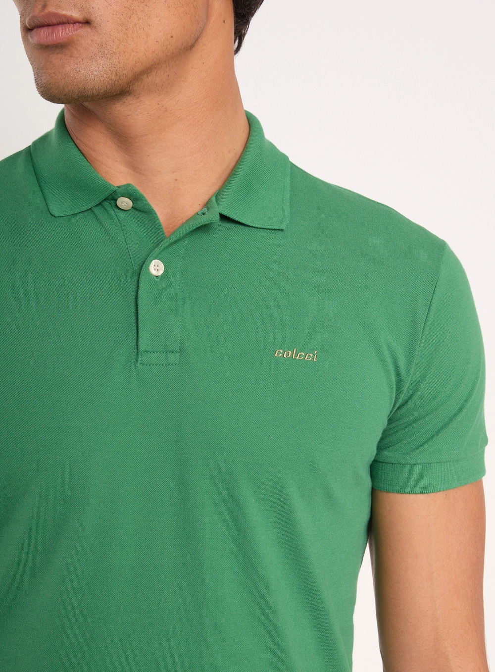 Camisa Polo Essential Piquet Verde