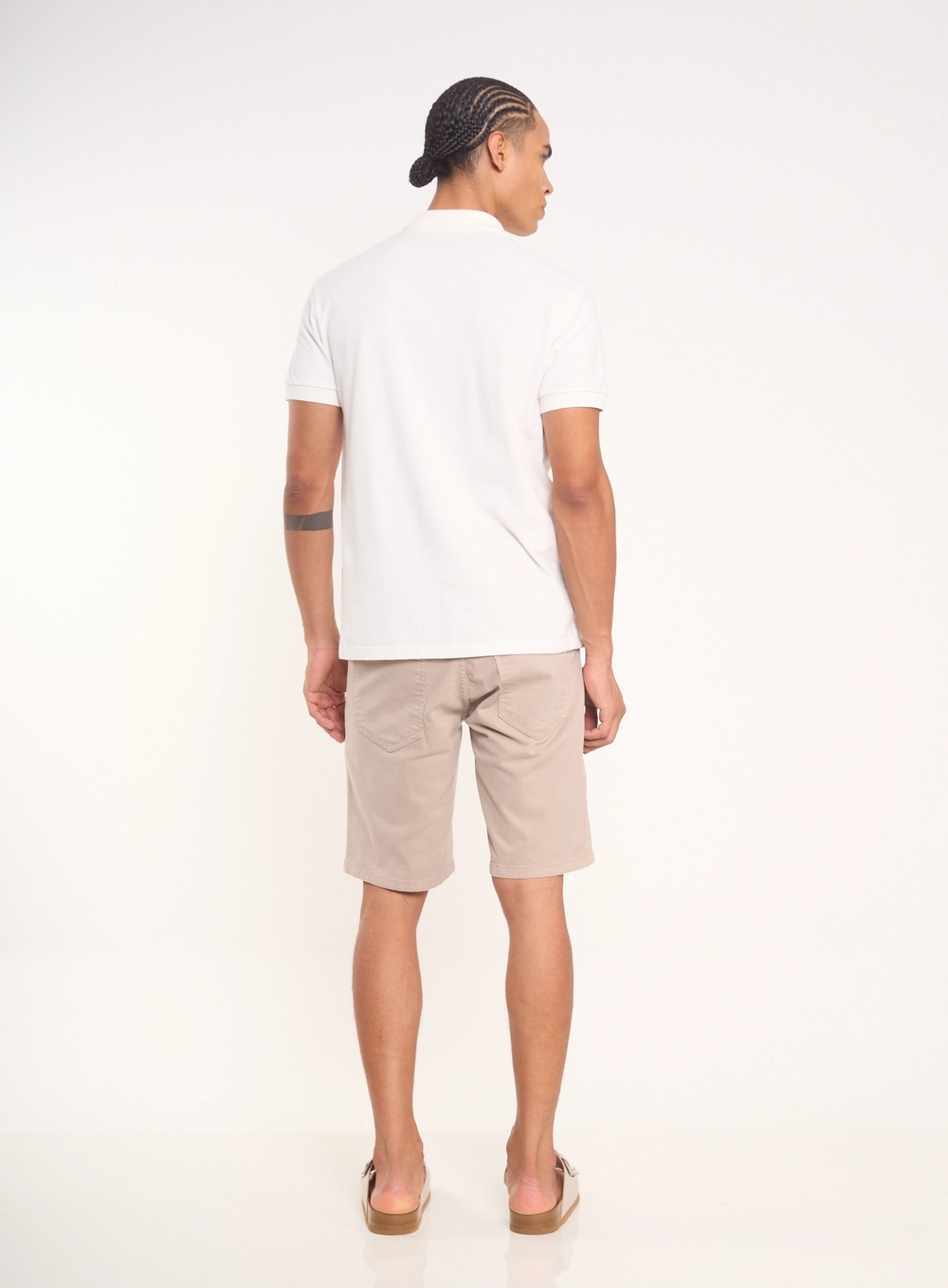 Camisa Polo Essential Piquet Off Shell