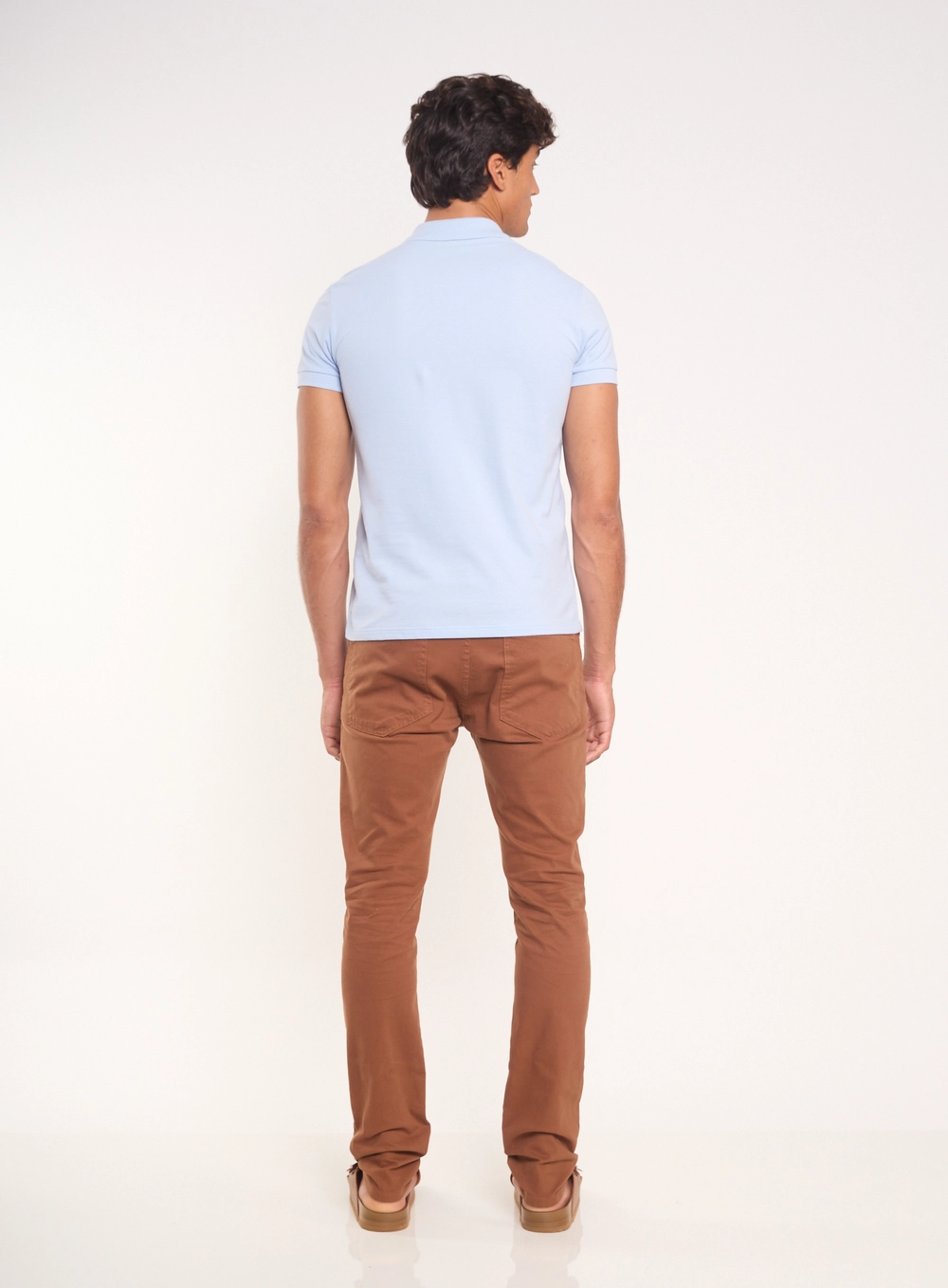 Camisa Polo Essential Piquet Azul
