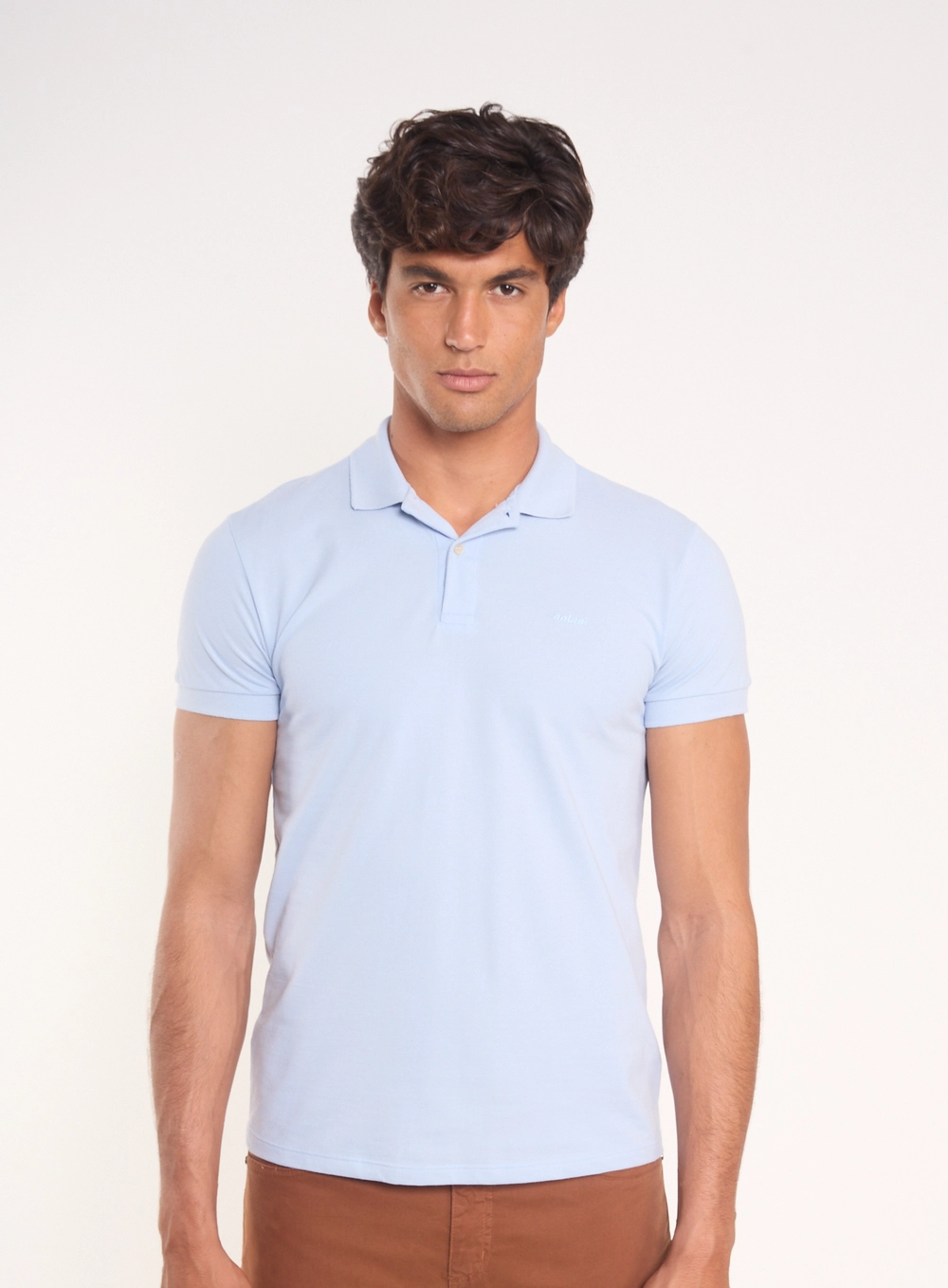Camisa Polo Essential Piquet Azul