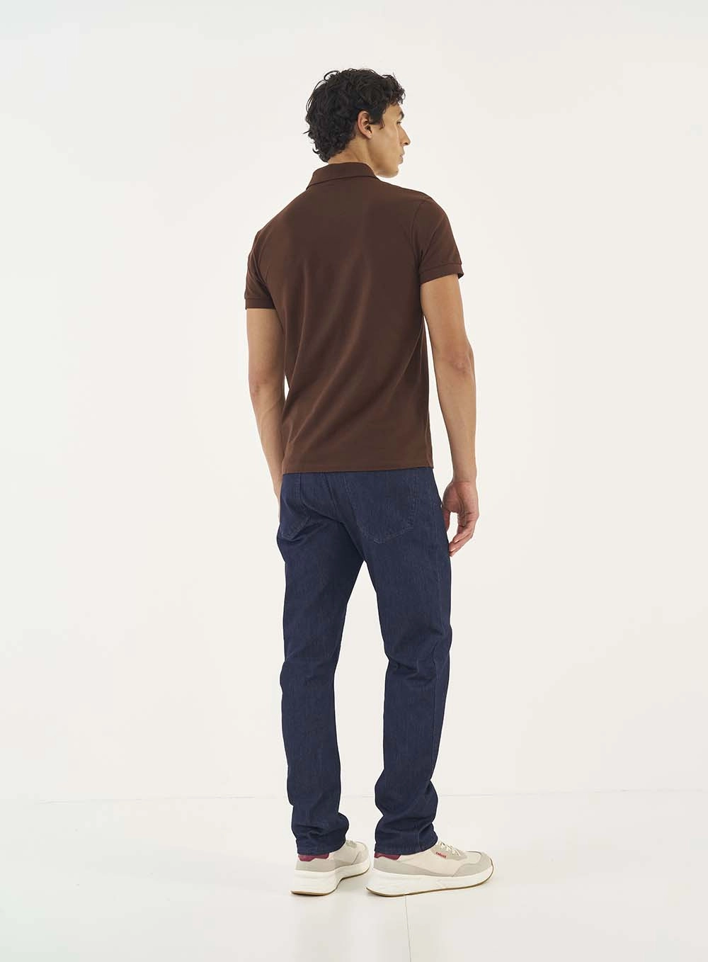 Camisa Polo Essential Piquet Marrom