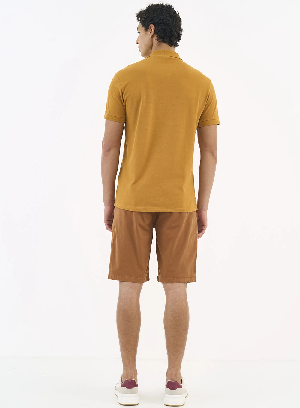 Camisa Polo Essential Piquet Amarelo