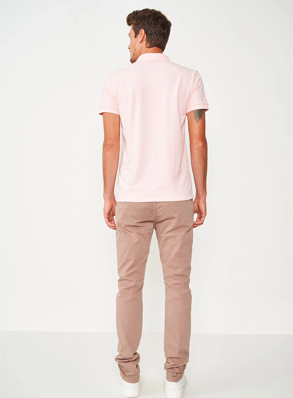 Camisa Polo Essential Piquet Rosa