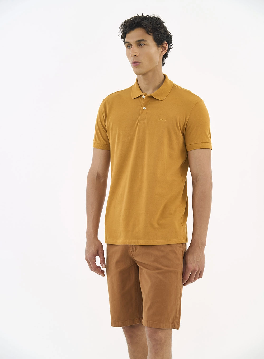 Camisa Polo Essential Piquet Amarelo