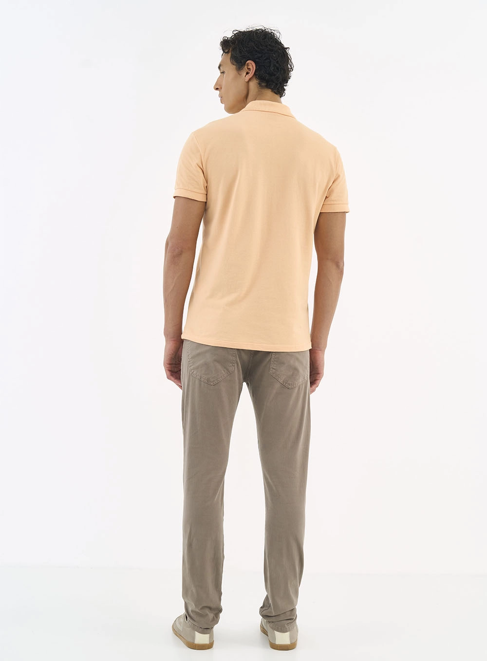 Camisa Polo Essential Piquet Bege Bear