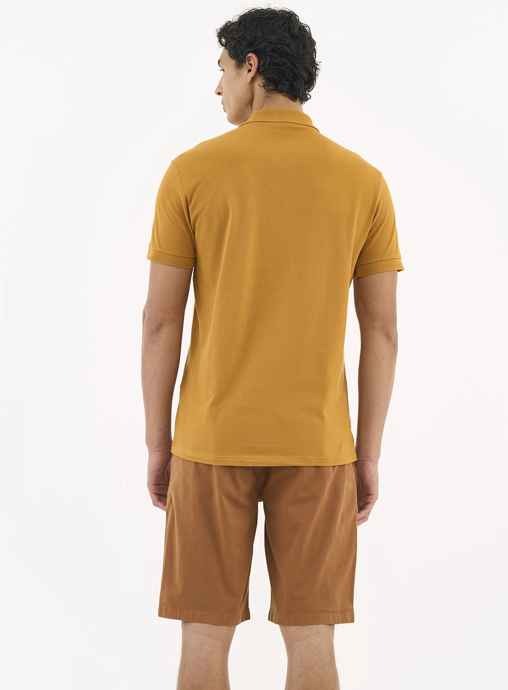 Camisa Polo Essential Piquet Amarelo