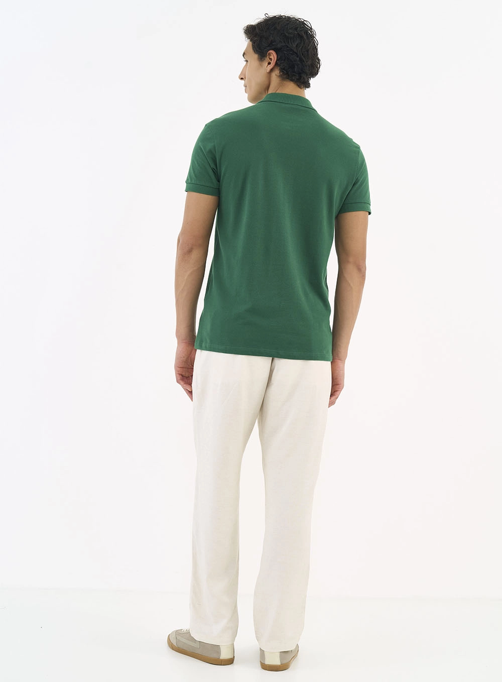 Camisa Polo Essential Piquet Verde