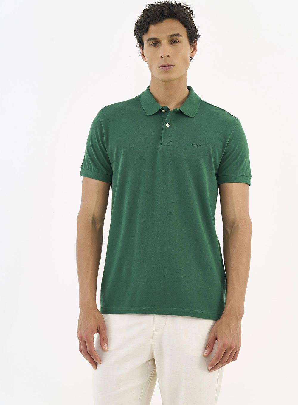 Camisa Polo Essential Piquet Verde