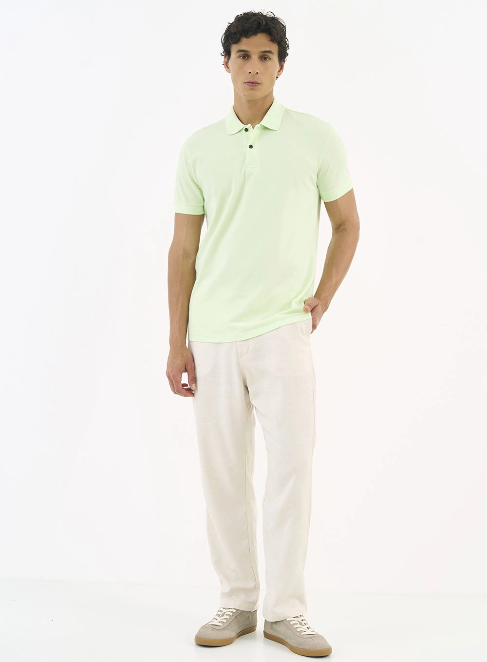 Camisa Polo Essential Piquet Verde
