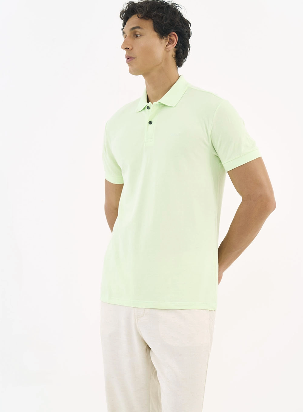 Camisa Polo Essential Piquet Verde