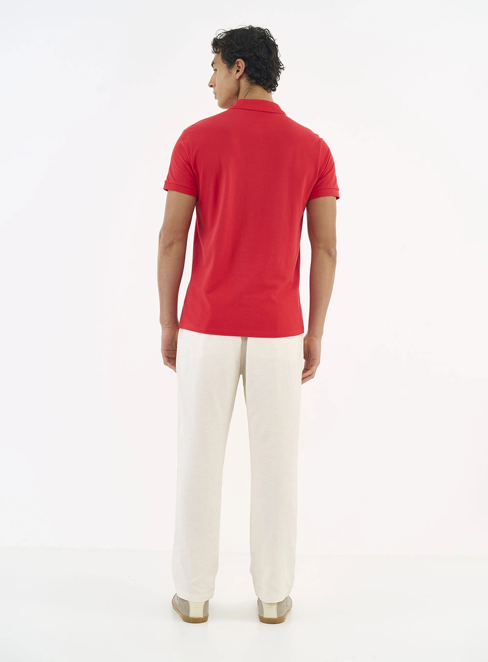 Camisa Polo Essential Piquet Vermelho