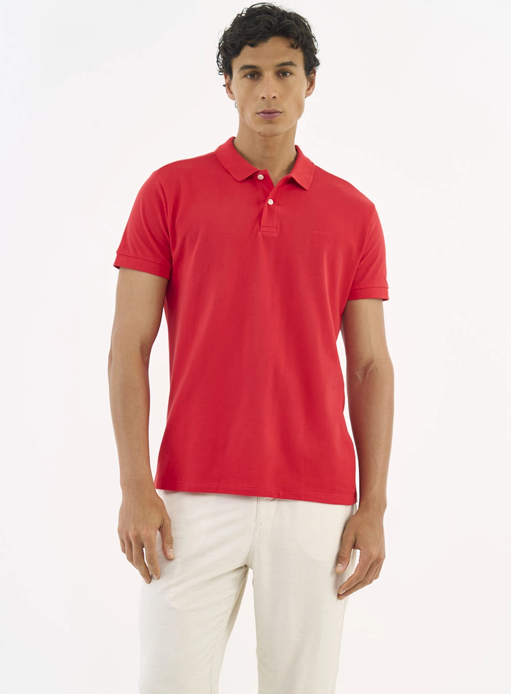 Camisa Polo Essential Piquet Vermelho
