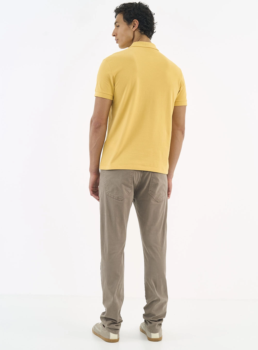Camisa Polo Essential Piquet Amarelo