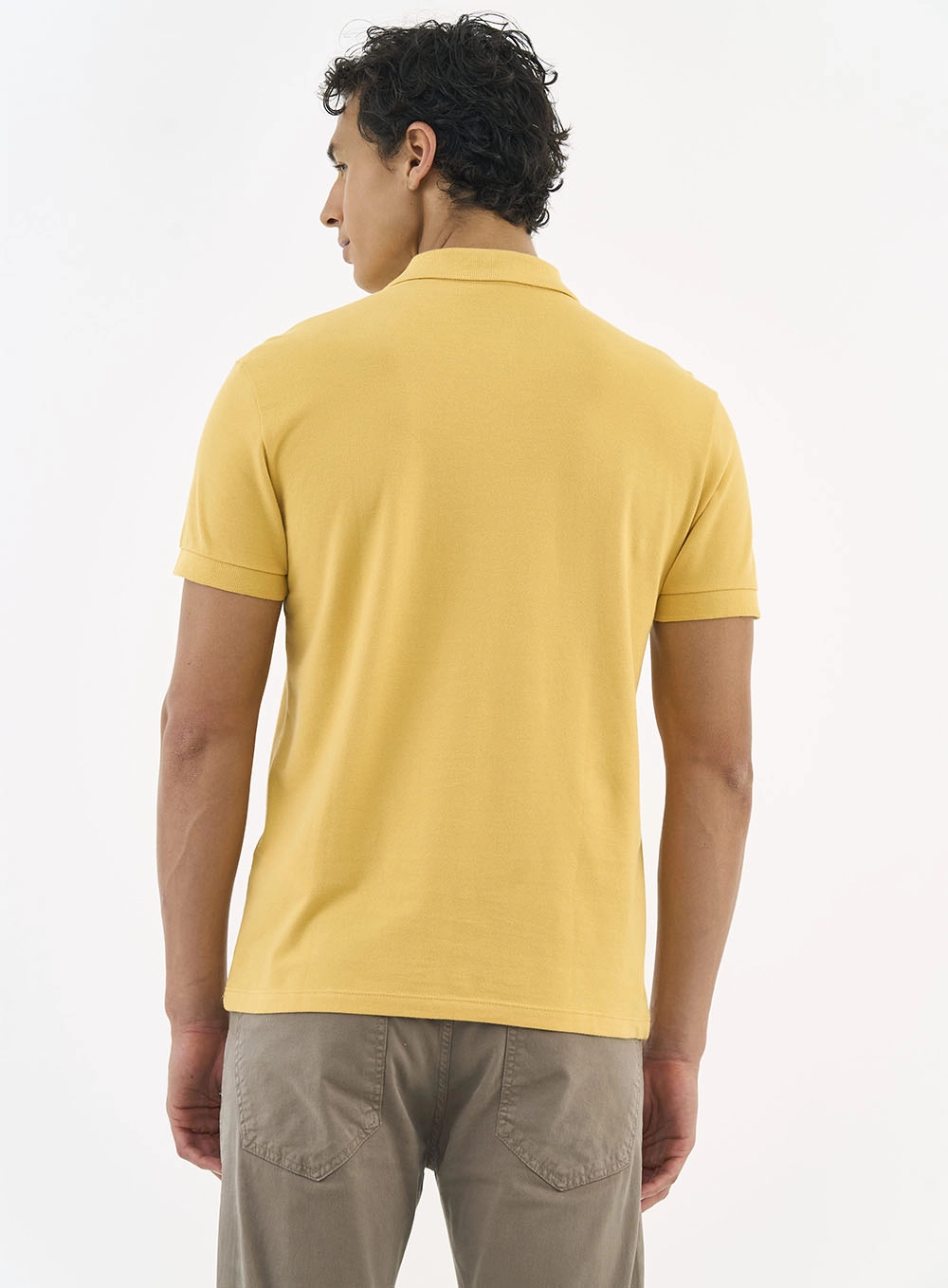 Camisa Polo Essential Piquet Amarelo