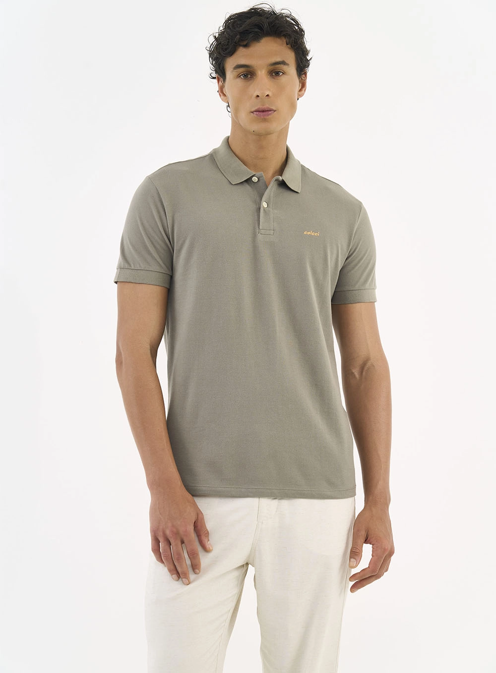 Camisa Polo Essential Piquet Marrom