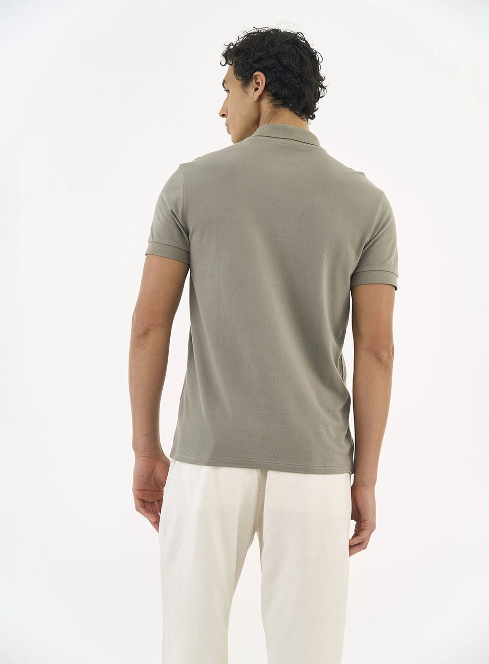 Camisa Polo Essential Piquet Marrom