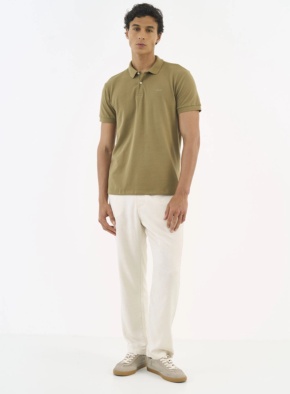 Camisa Polo Essential Piquet Marrom