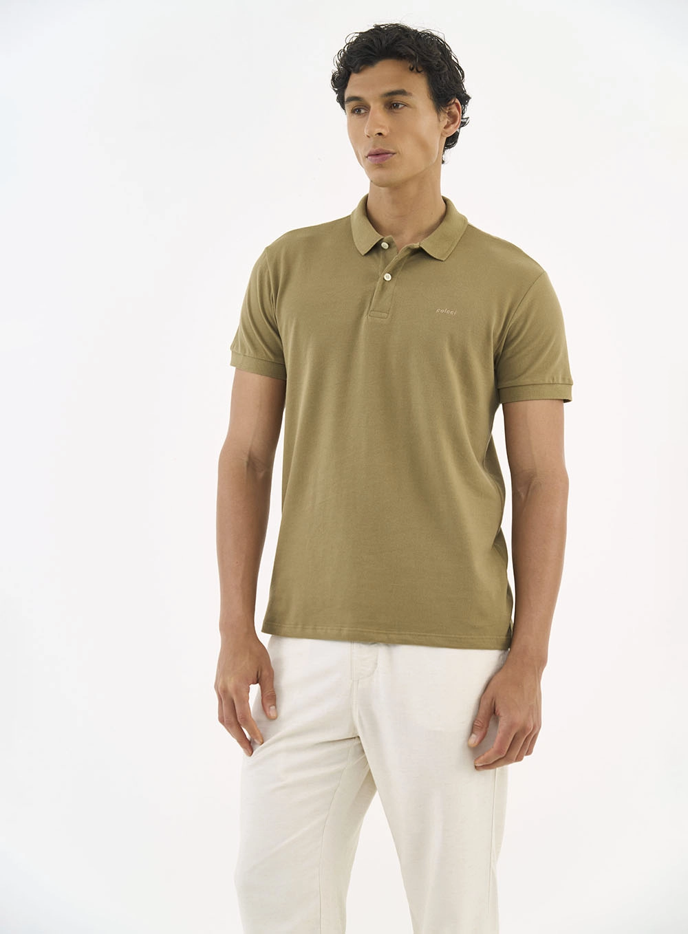 Camisa Polo Essential Piquet Marrom
