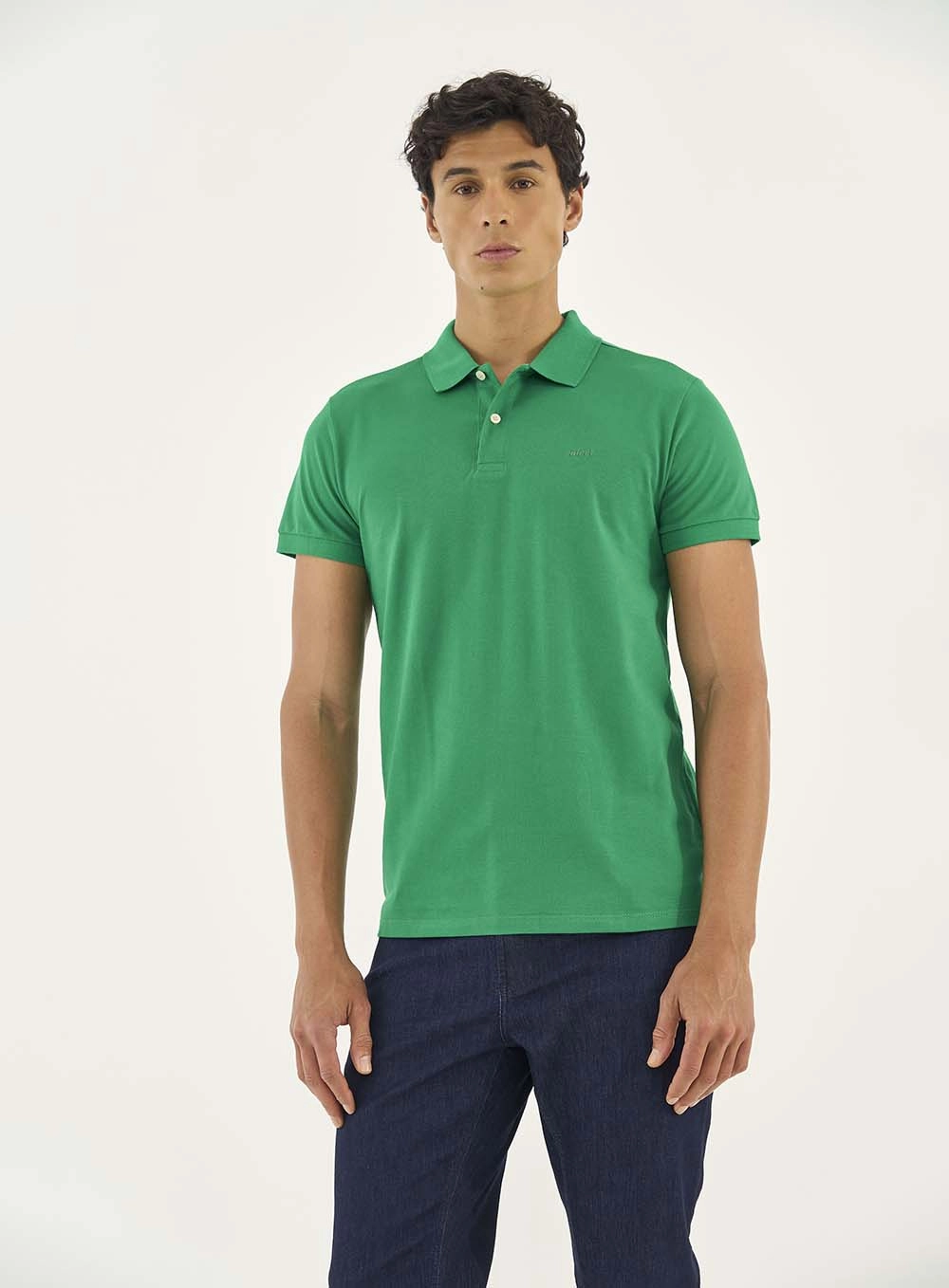 Camisa Polo Essential Piquet Verde