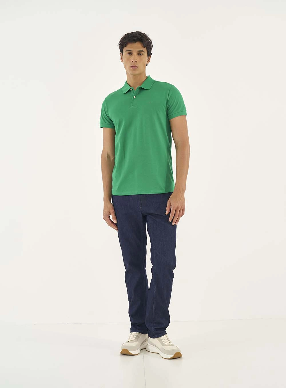 Camisa Polo Essential Piquet Verde