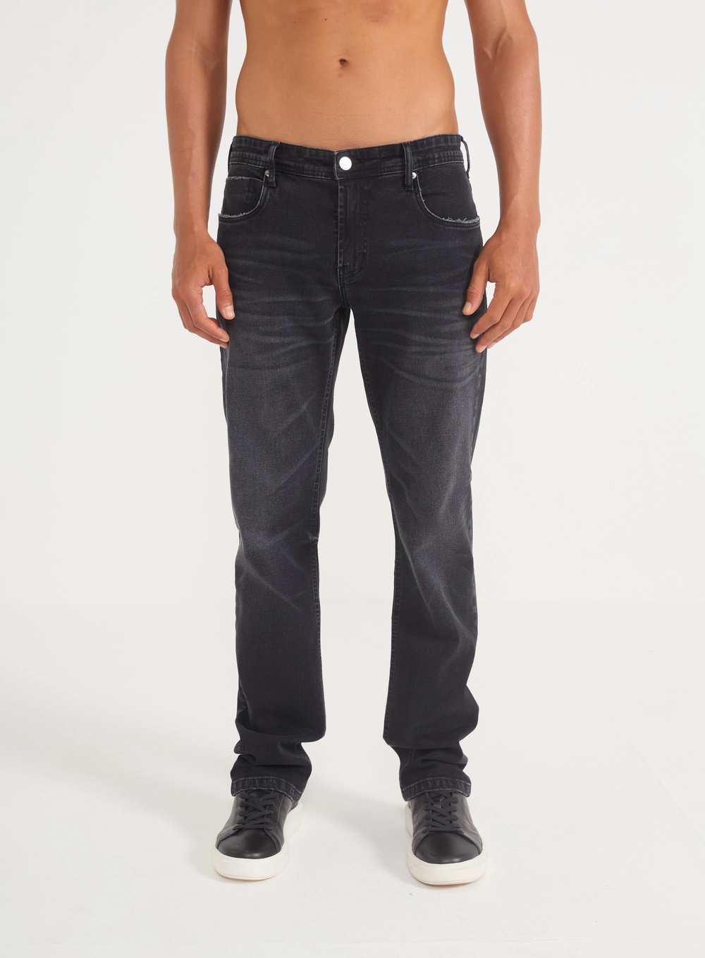 Calça Jeans Masculina Alex Slim Indigo Preto