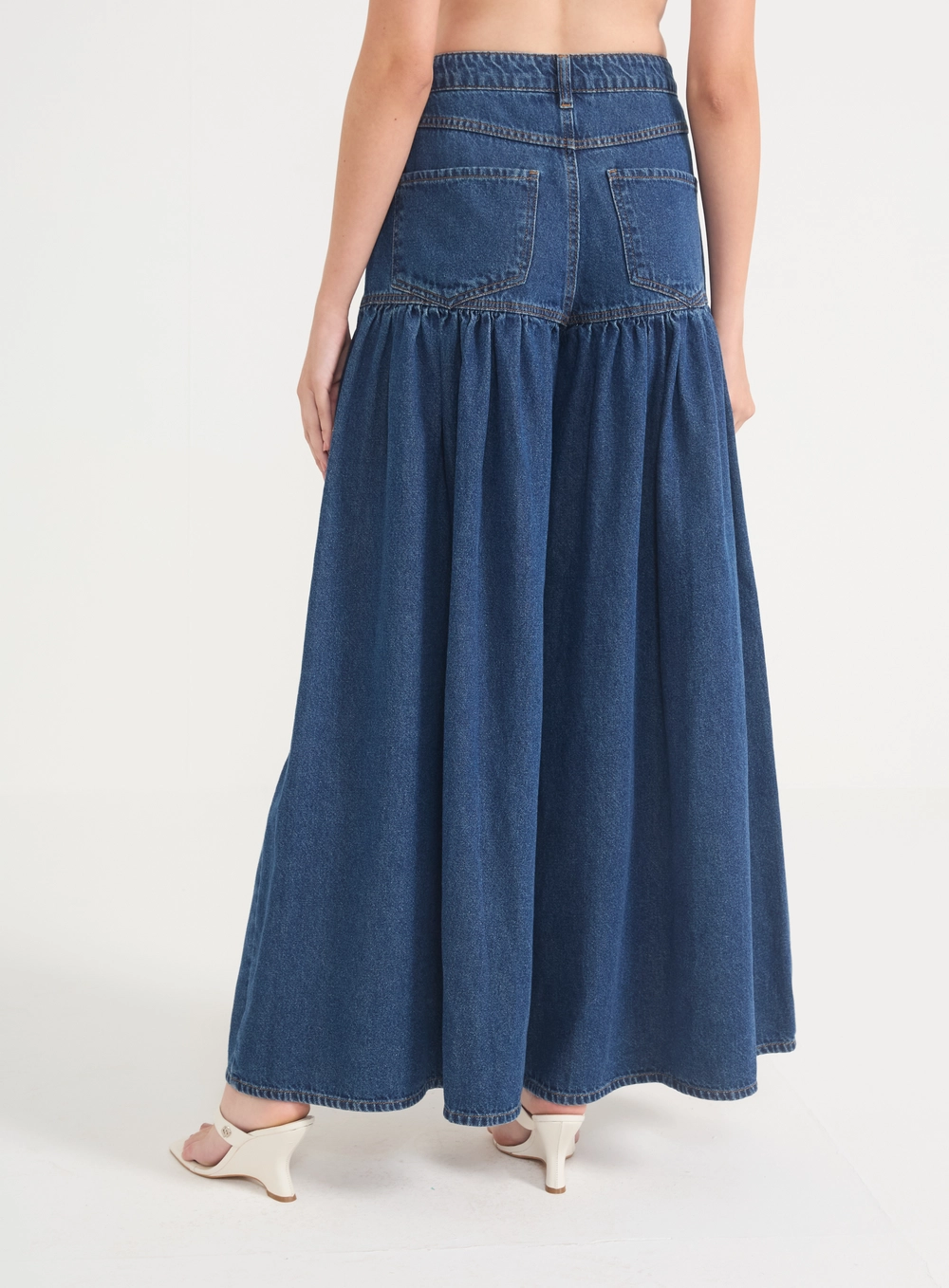 Calça Jeans Silvia Pantalona Índigo