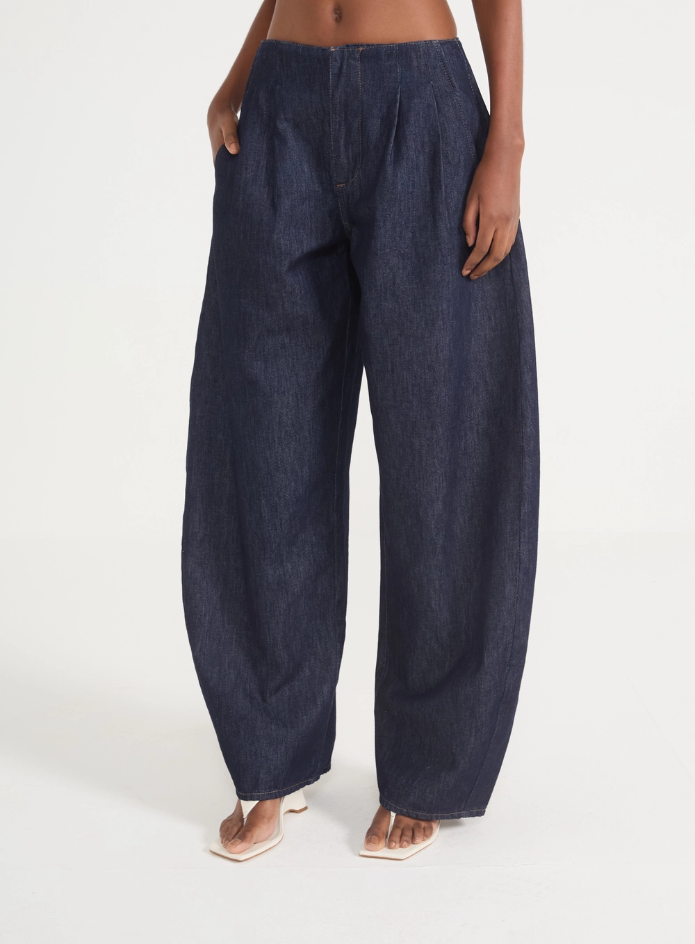 Calça Jeans Feminina Barril Índigo