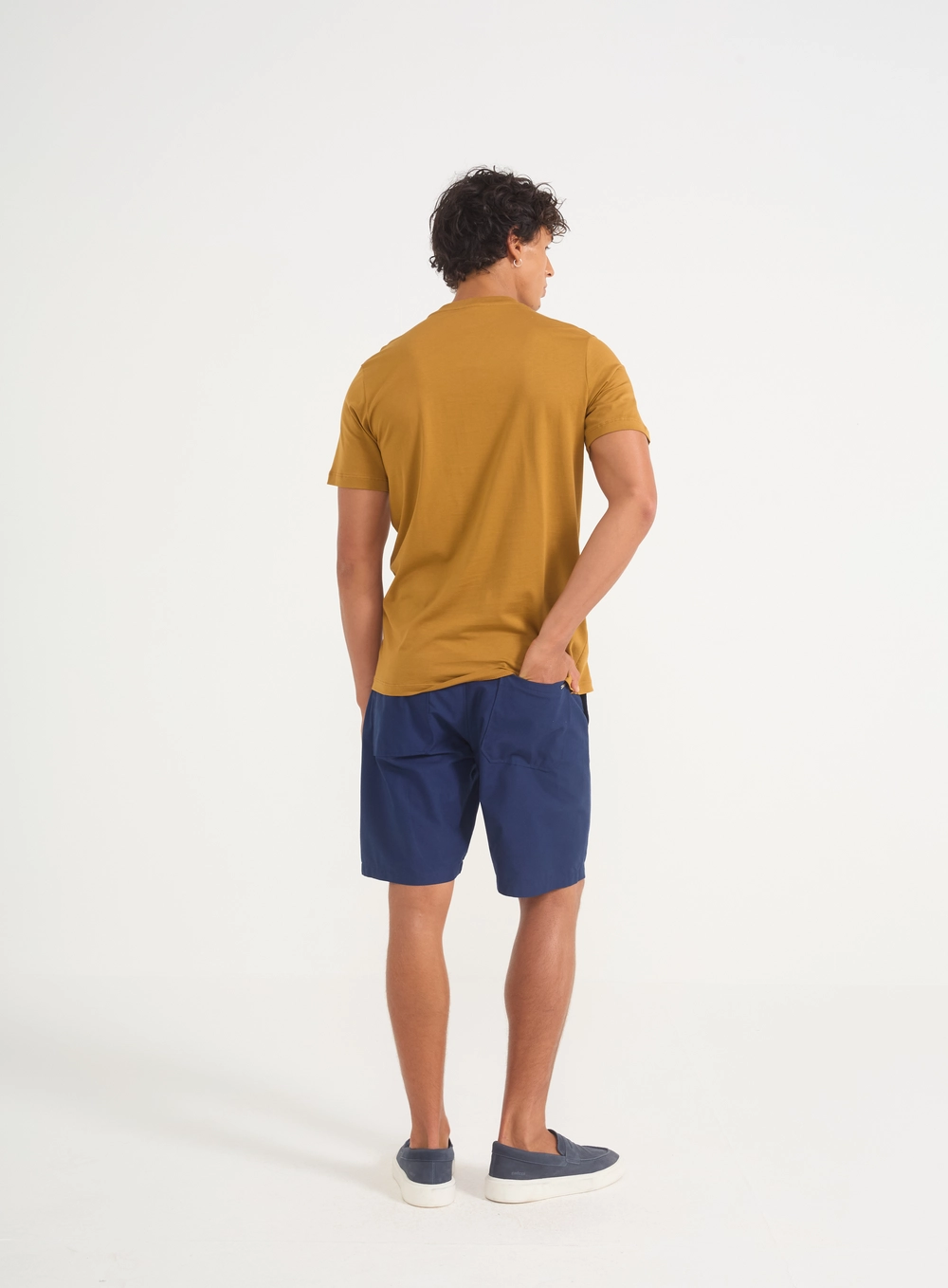 Bermuda Masculina Alfaiataria Azul