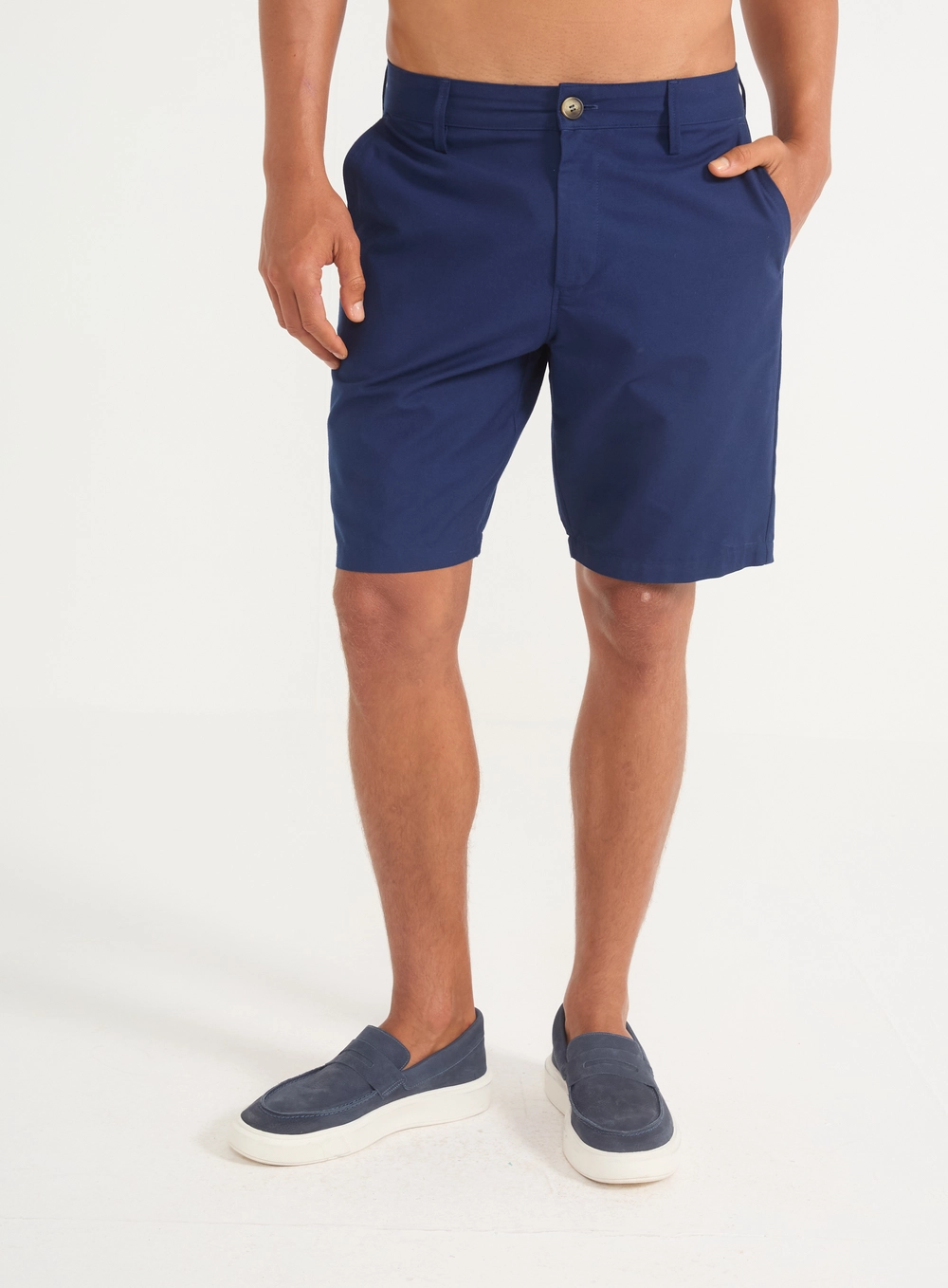 Bermuda Masculina Alfaiataria Azul