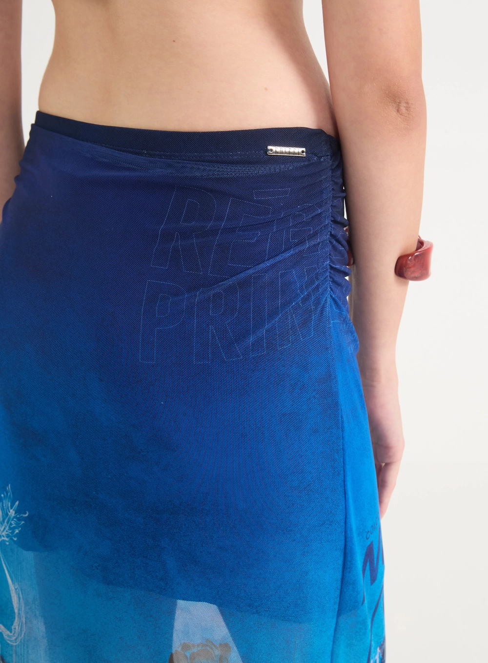 Saia Midi Tule Estampada Estampados