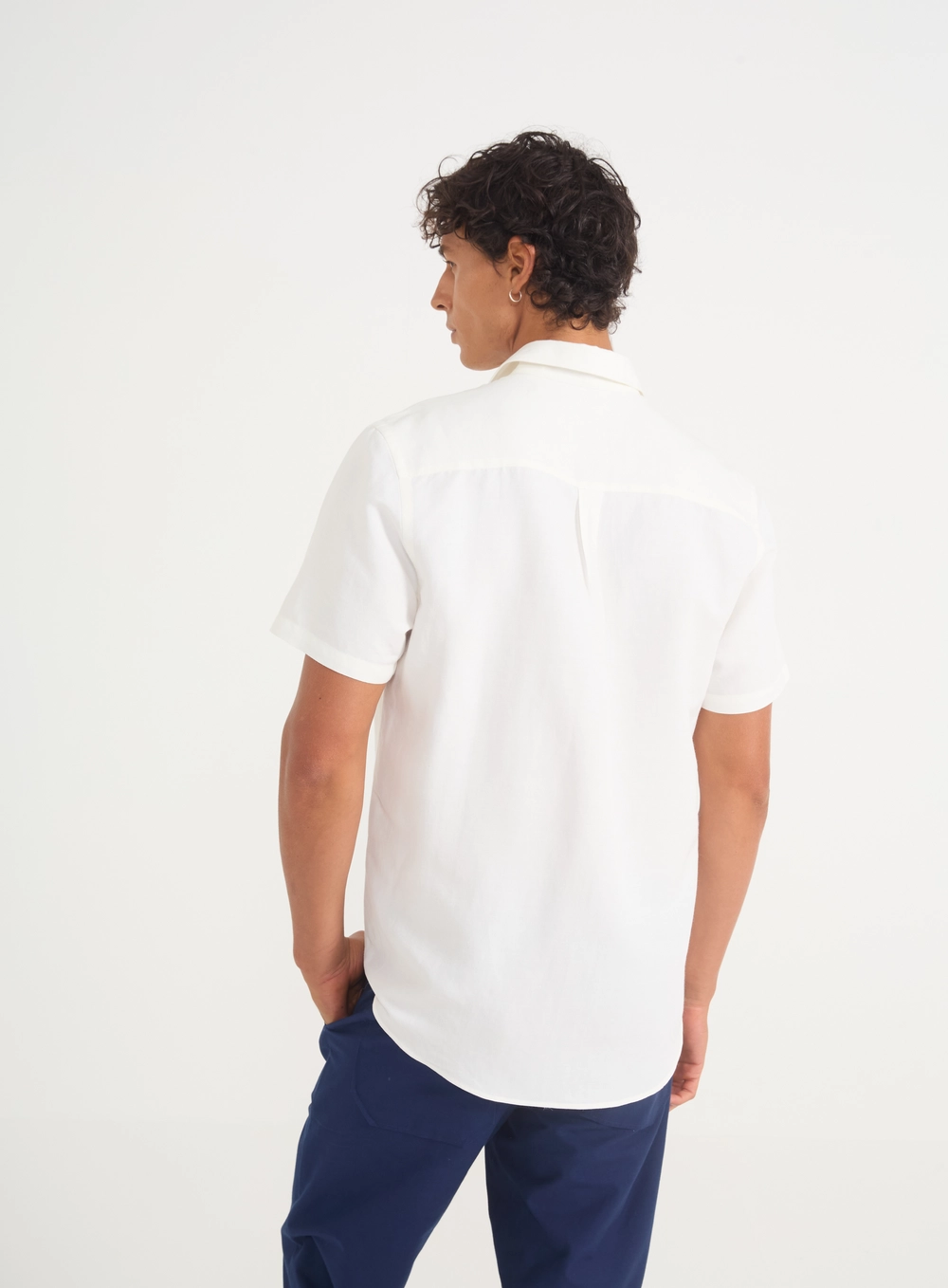 Camisa Masculina Manga Curta Com Logo Off Shell